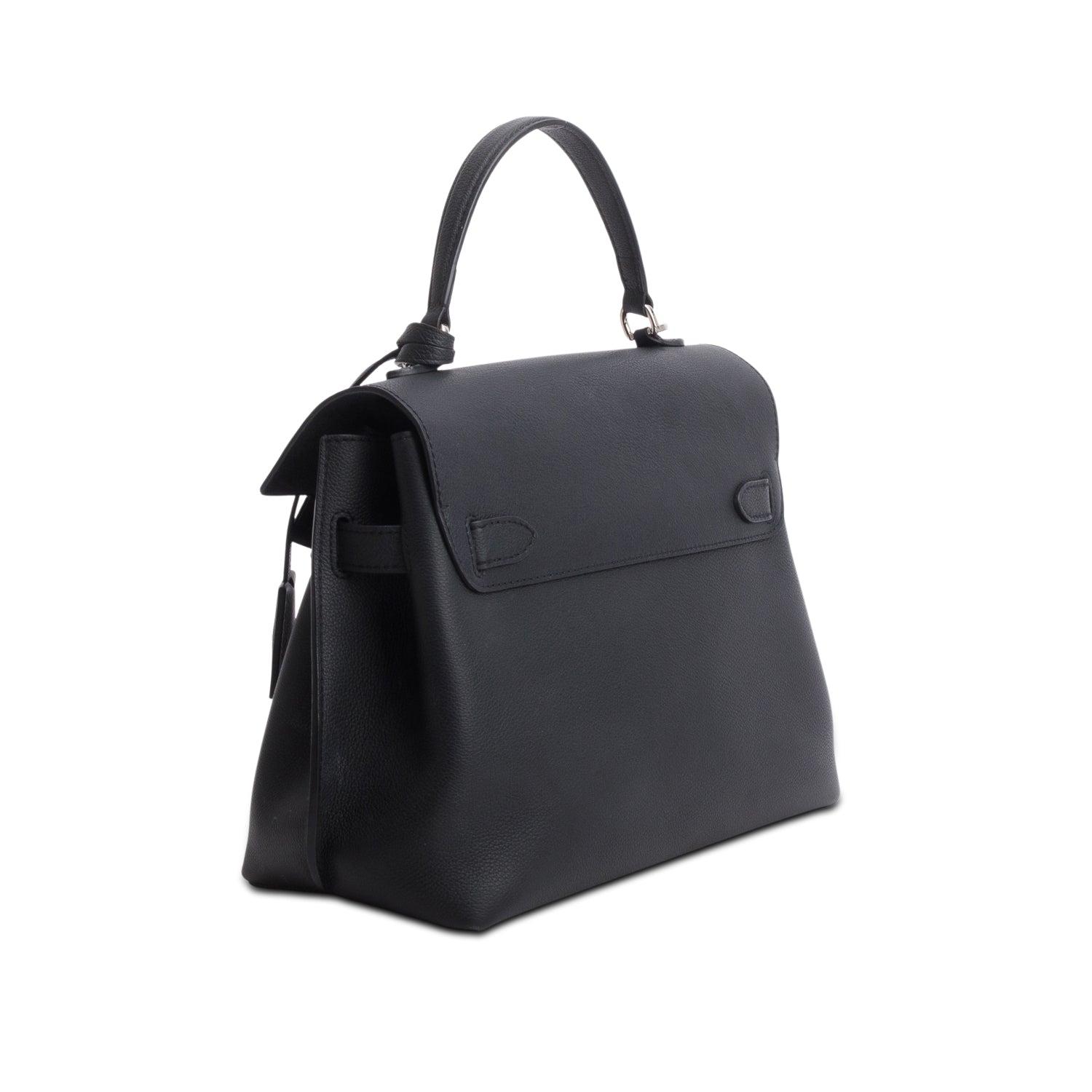 Louis Vuitton Black Soft Calfskin Lockme Ever MM w/ Strap