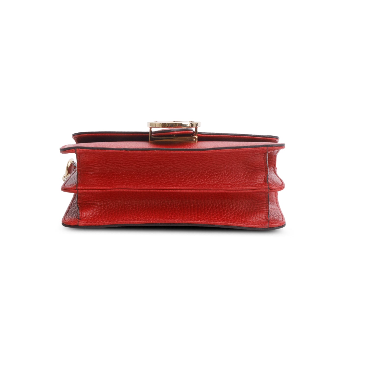 Gucci Red Dollar Calfskin Small Interlocking G Shoulder Bag
