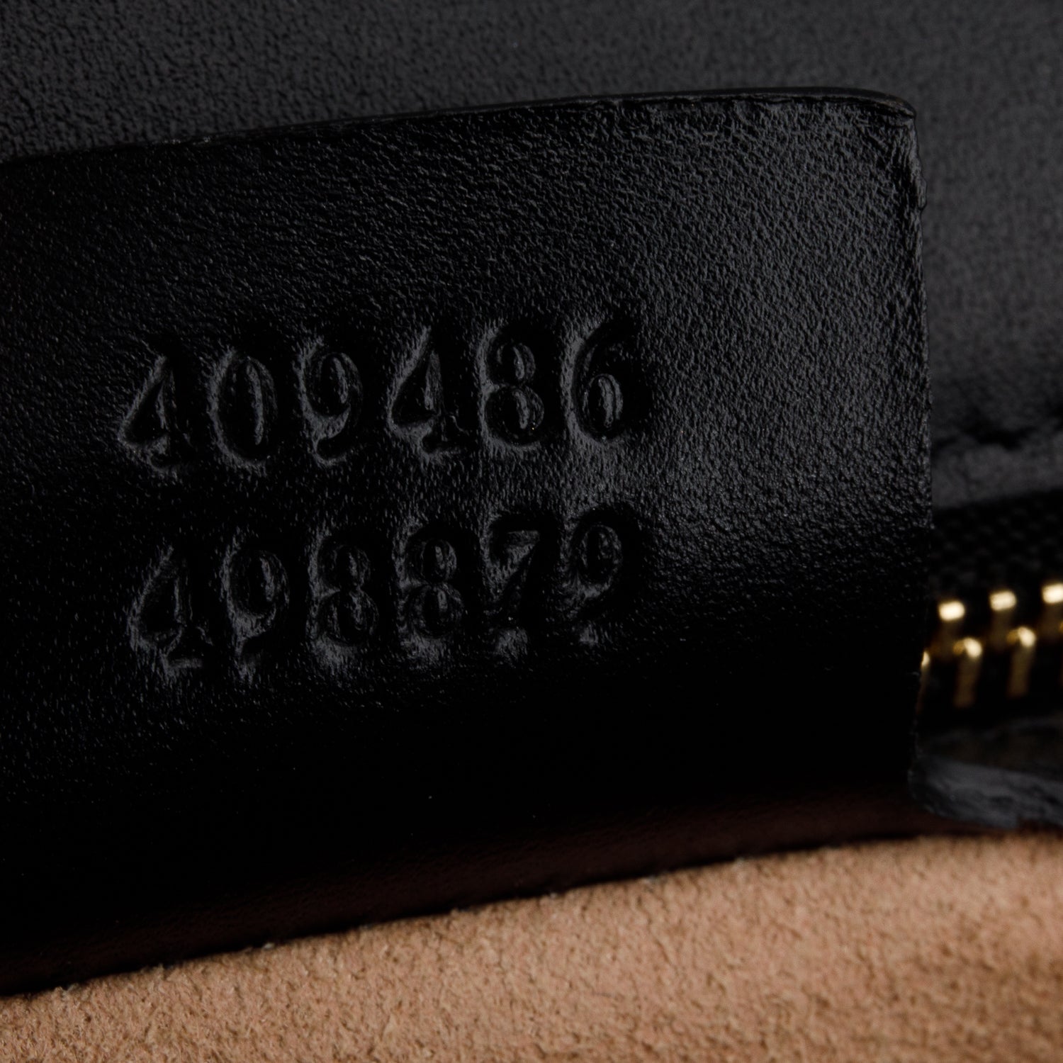Gucci Black GG Signature Leather Medium Padlock Shoulder Bag w/ Box