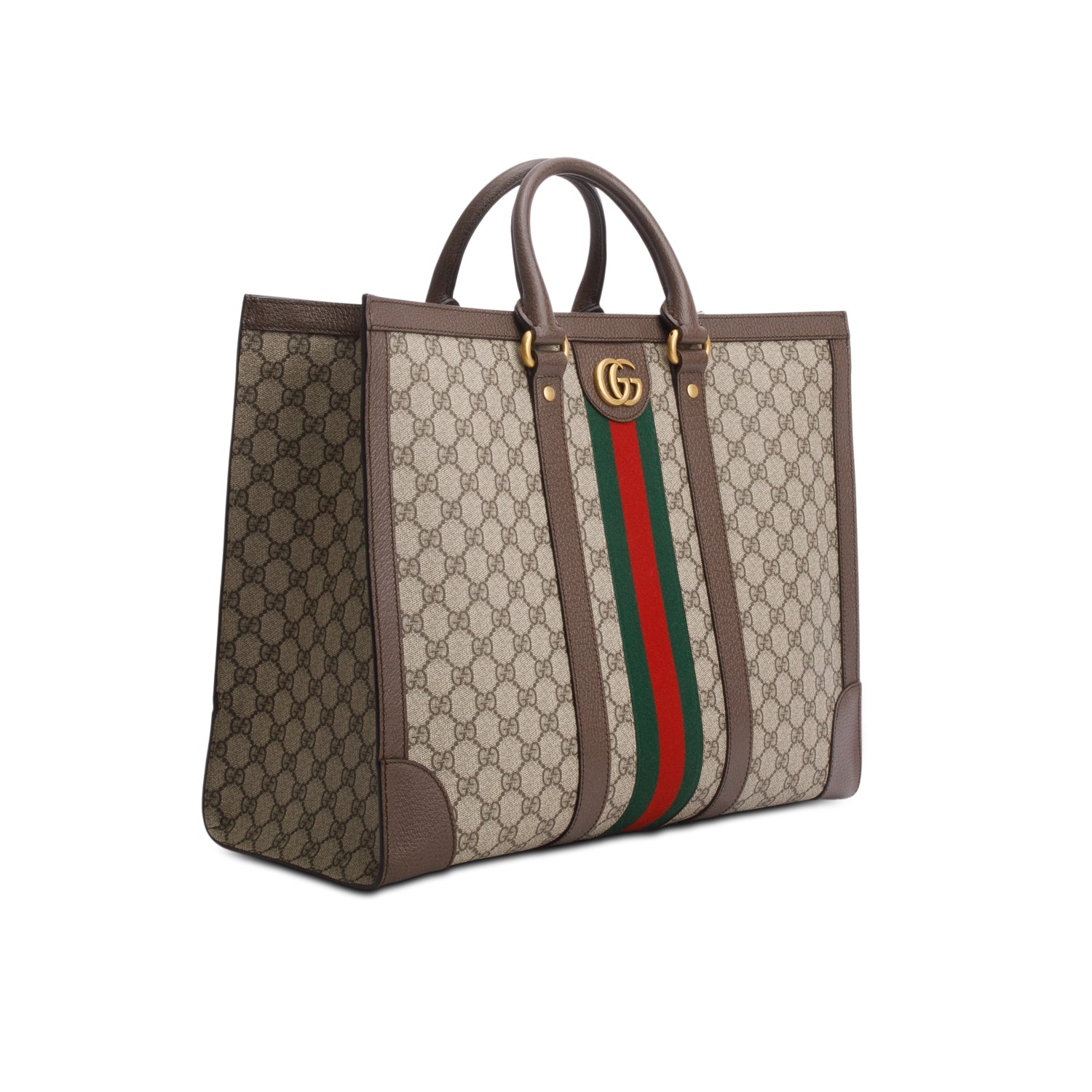 Gucci GG Supreme Monogram Web Ophidia Large Tote w/ Strap