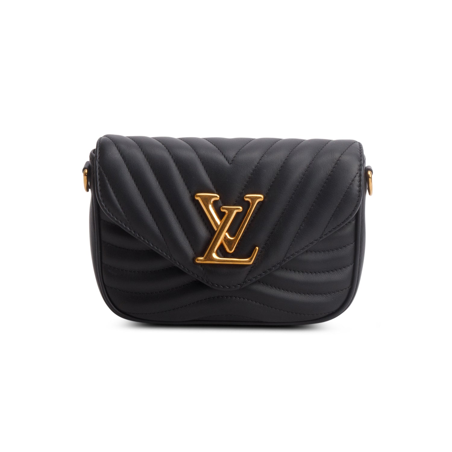 Louis Vuitton 2020 Black Calfskin New Wave Multi-Pochette w/ Box & Straps