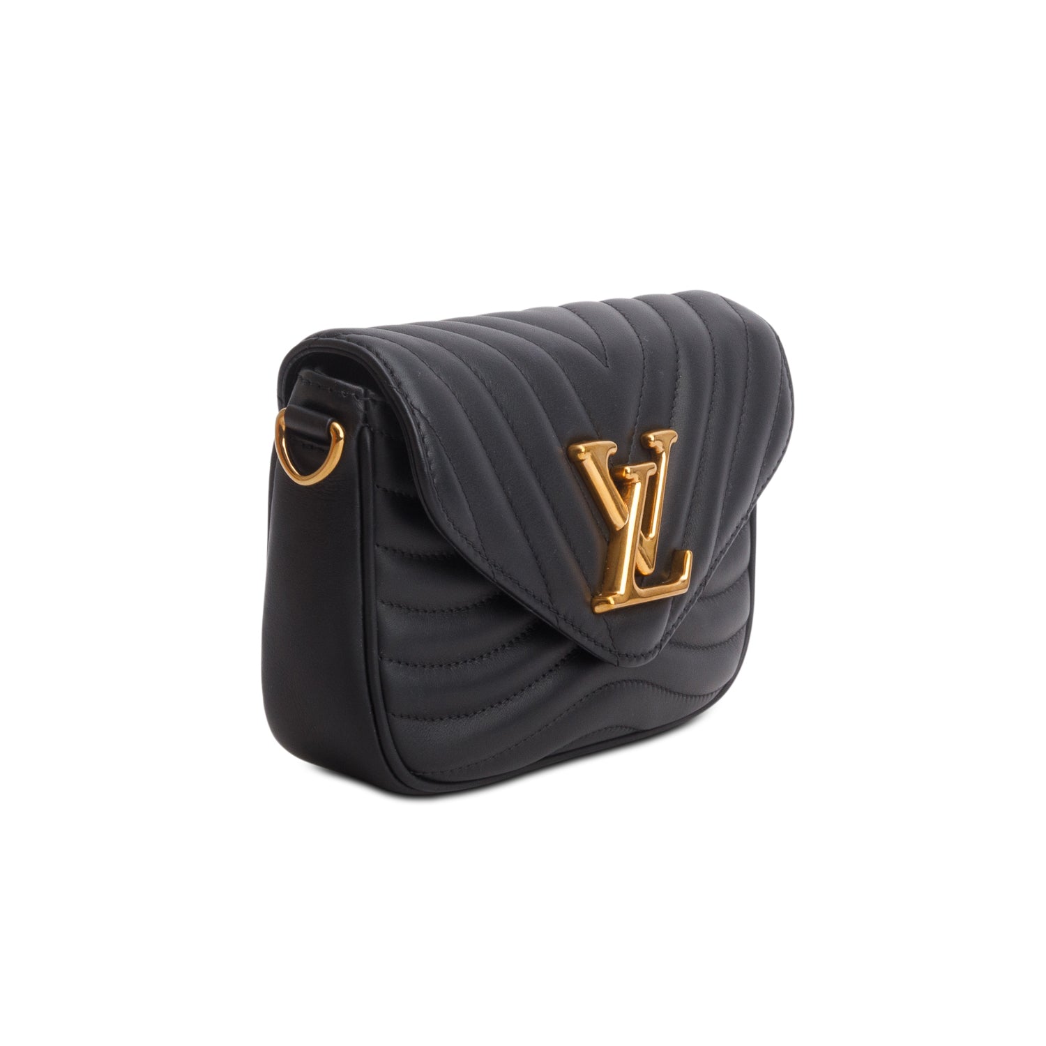 Louis Vuitton 2020 Black Calfskin New Wave Multi-Pochette w/ Box & Straps