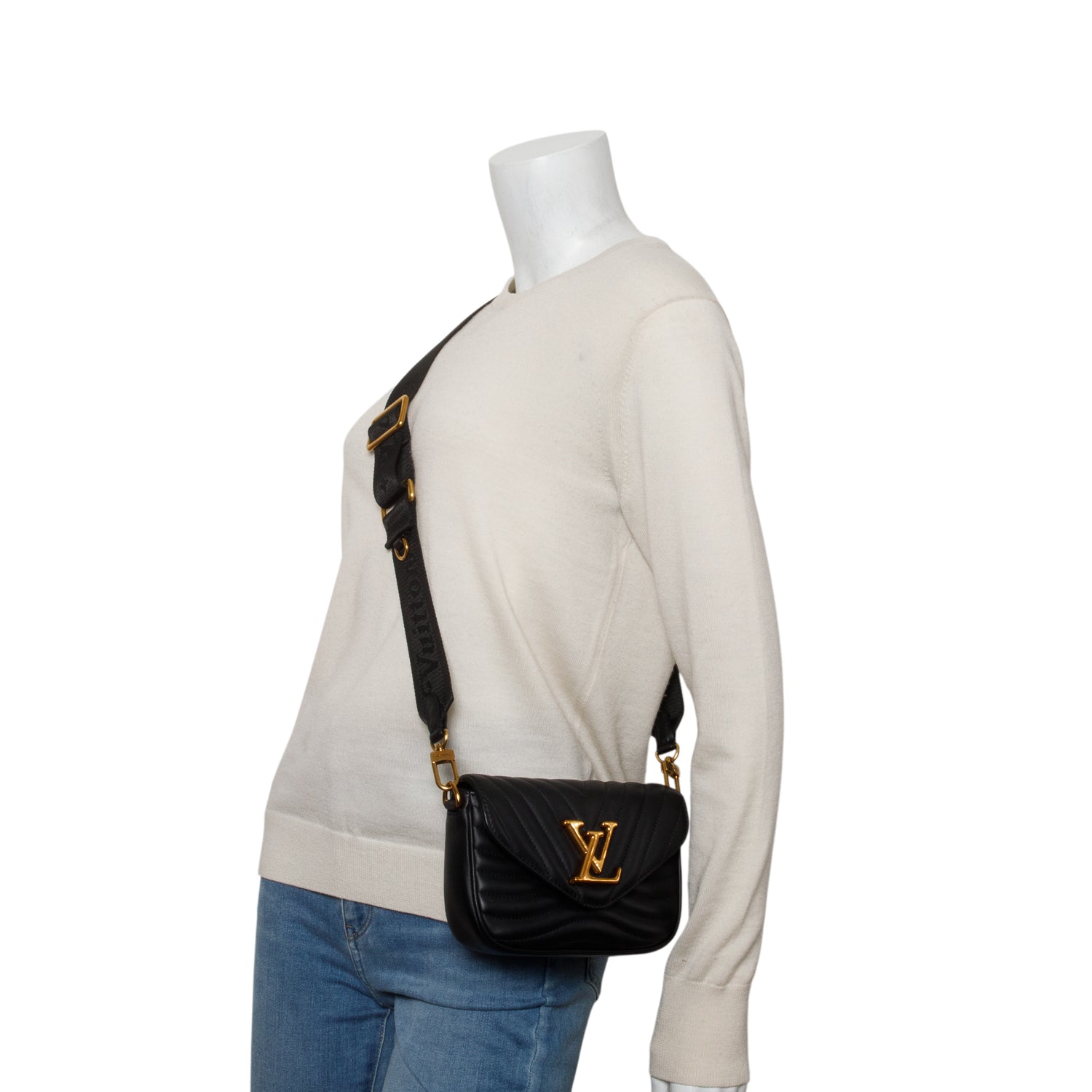 Louis Vuitton 2020 Black Calfskin New Wave Multi-Pochette w/ Box & Straps