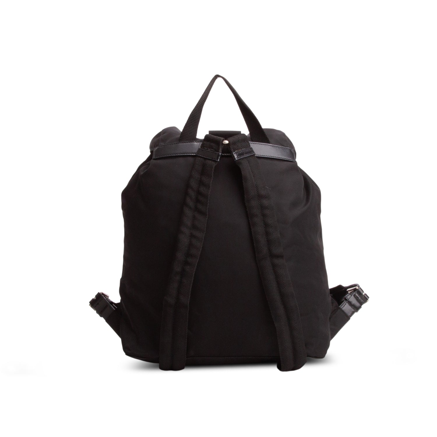 Prada Black Tessuto Nylon Vela Cinch Backpack