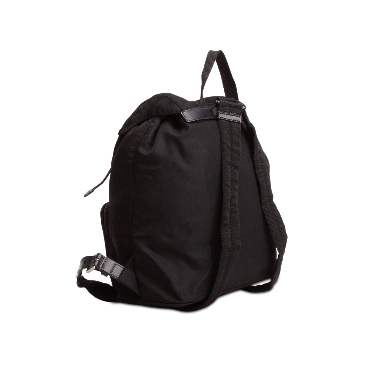 Prada Black Tessuto Nylon Vela Cinch Backpack