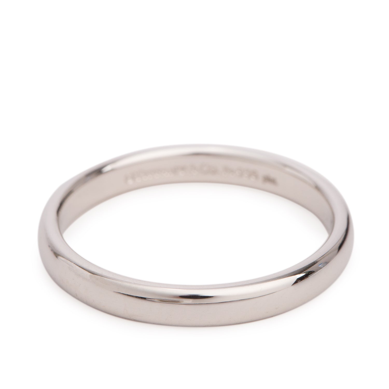 Tiffany & Co. Forever Platinum 3 MM Wedding Band Ring, Size 9
