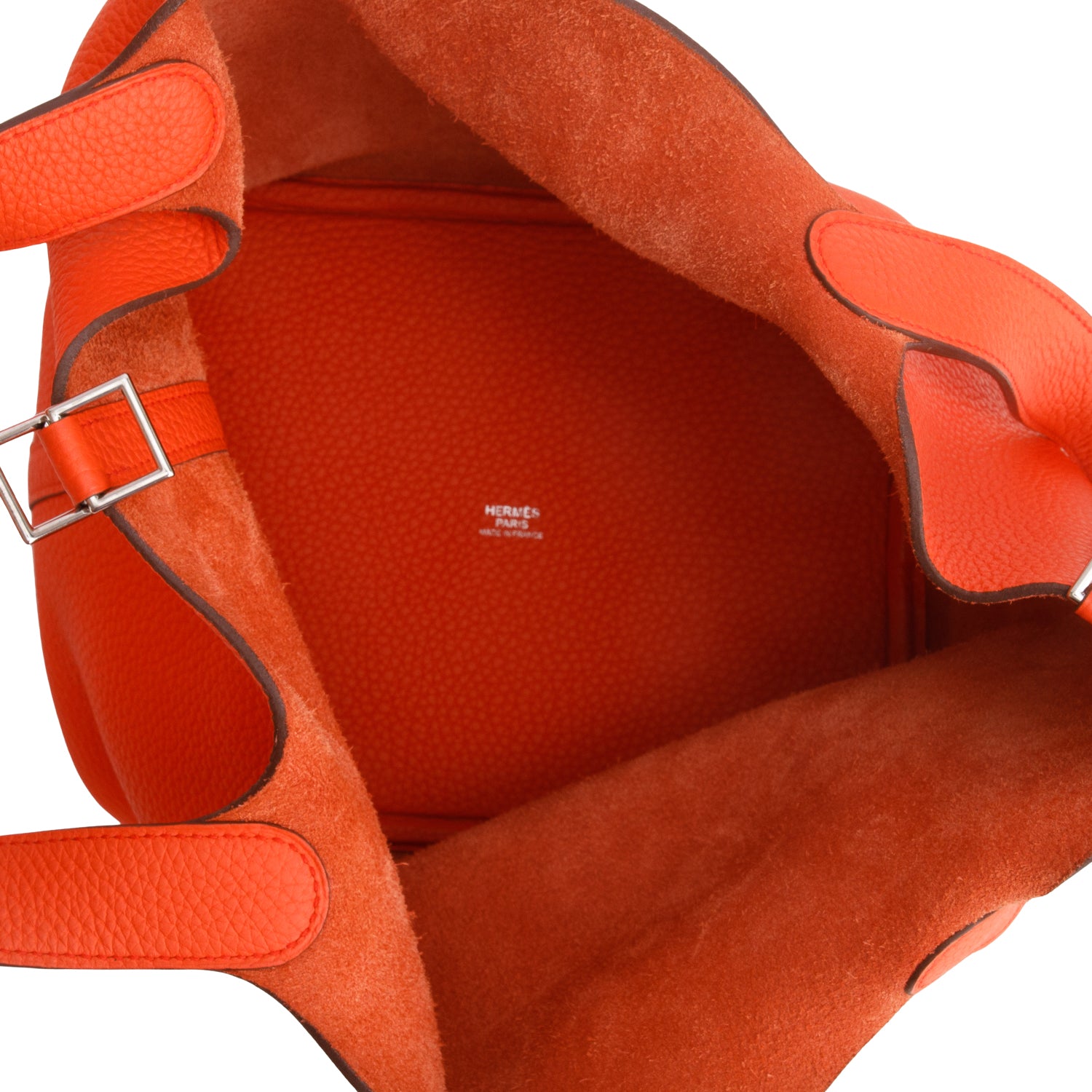 Hermes Burnt Orange Taurillon Clemence Picotin Lock 22 w/ Box