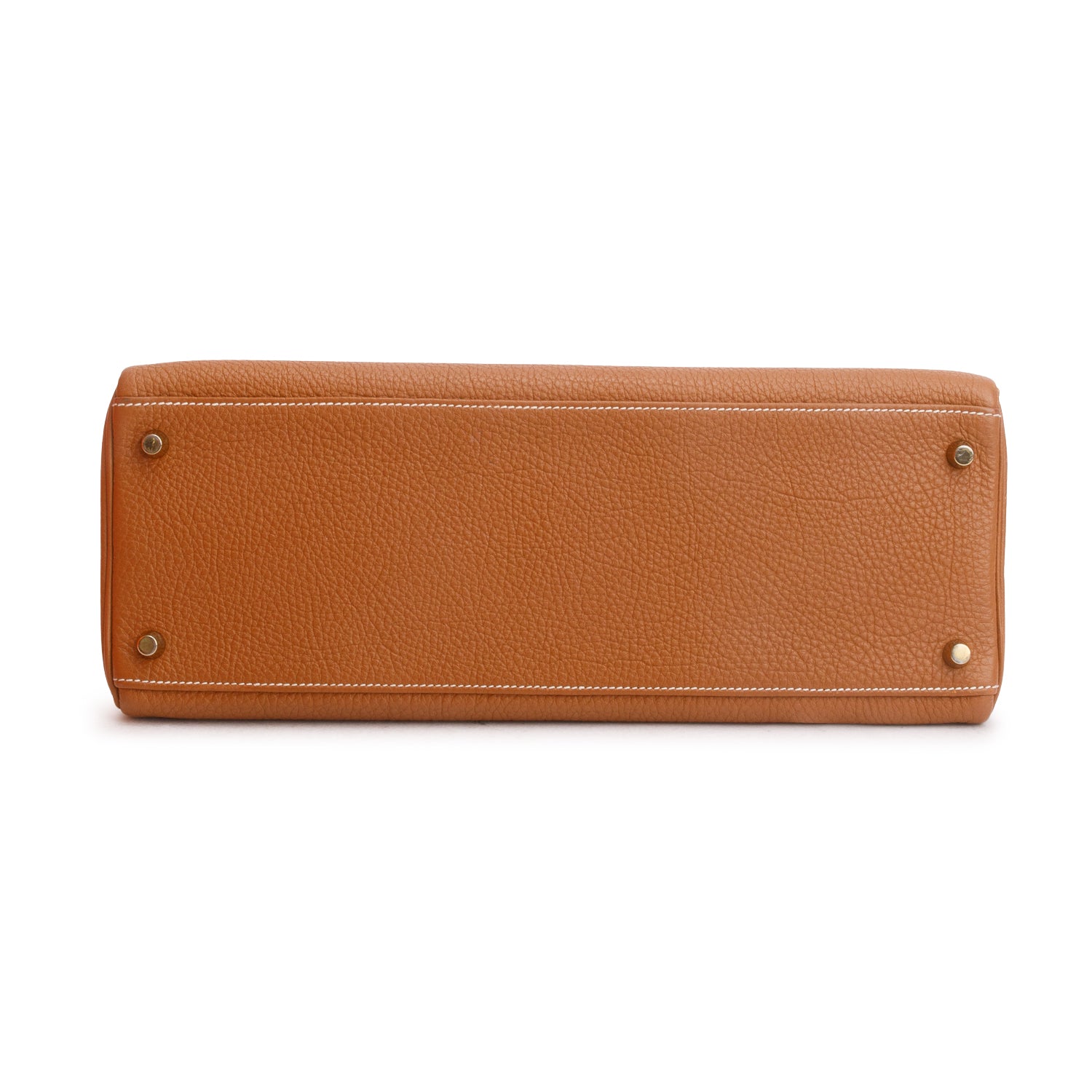 Hermes Gold Togo Kelly Retourne 35 w/ Box & Strap