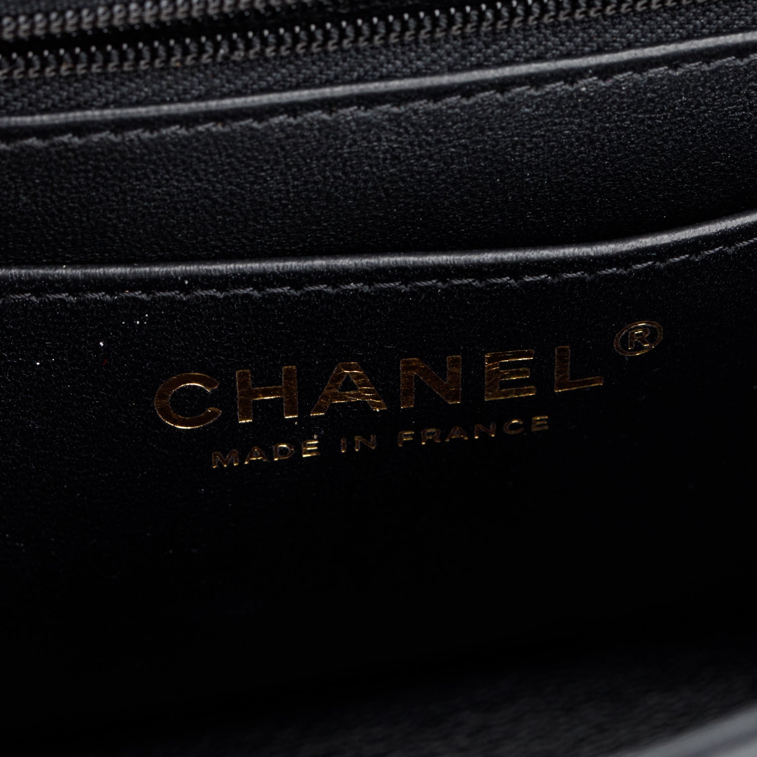 Chanel Black Lambskin Quilted Mini Rectangular Flap Bag w/ Box