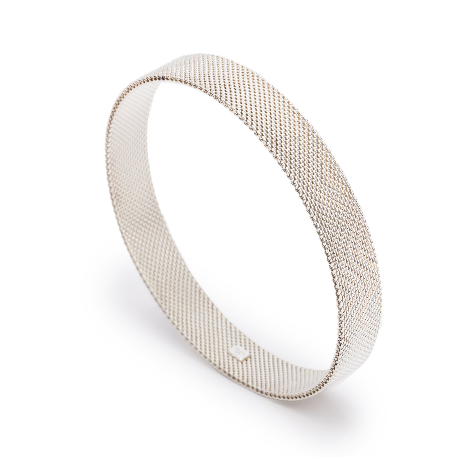 Tiffany & Co. Sterling Silver Somerset Fine Mesh Bangle