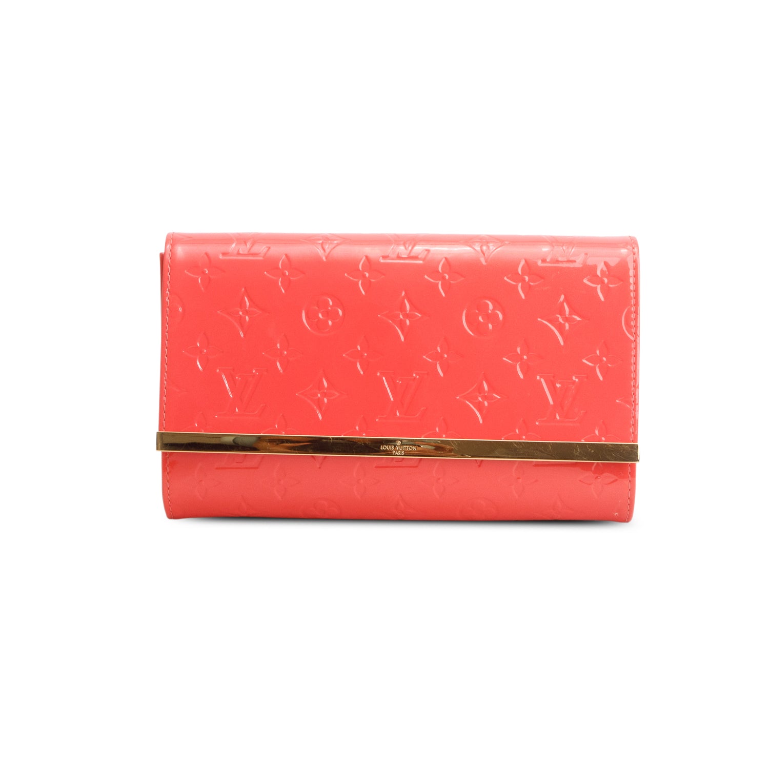 Louis Vuitton Pink Monogram Vernis Ana Clutch