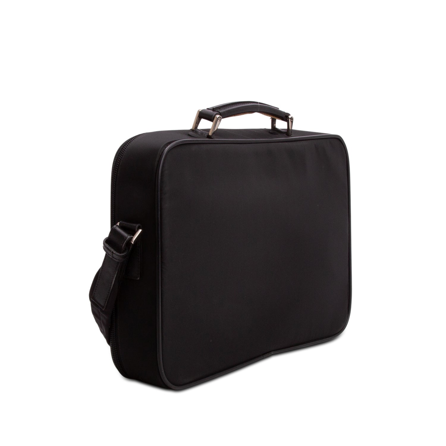 Prada Black Tessuto Nylon Computer Bag w/ Strap
