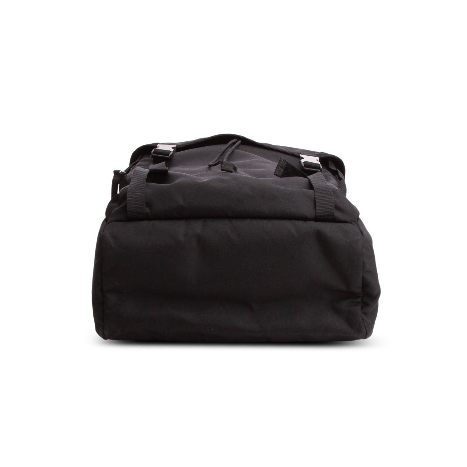 Prada Black Nylon Montagna Double Buckle Backpack w/ Authenticity Card