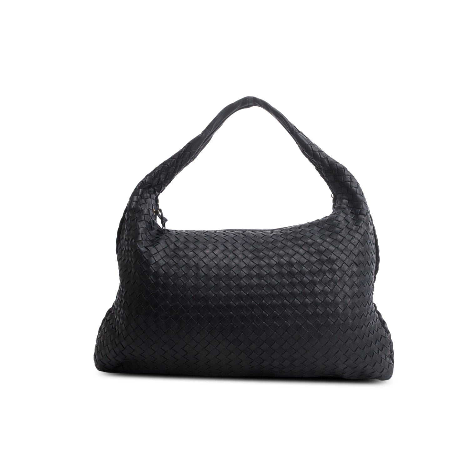Bottega Veneta Black Nappa Intrecciato Large Hobo