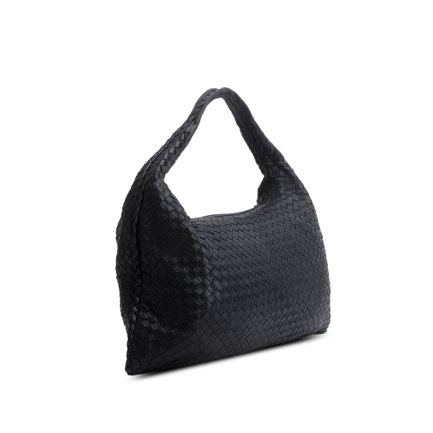 Bottega Veneta Black Nappa Intrecciato Large Hobo