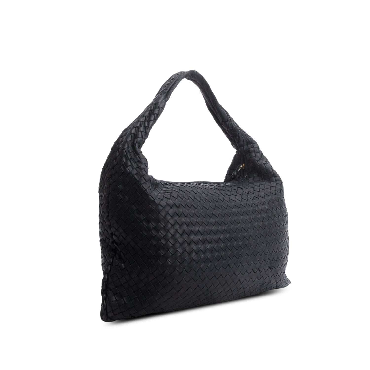 Bottega Veneta Black Nappa Intrecciato Large Hobo