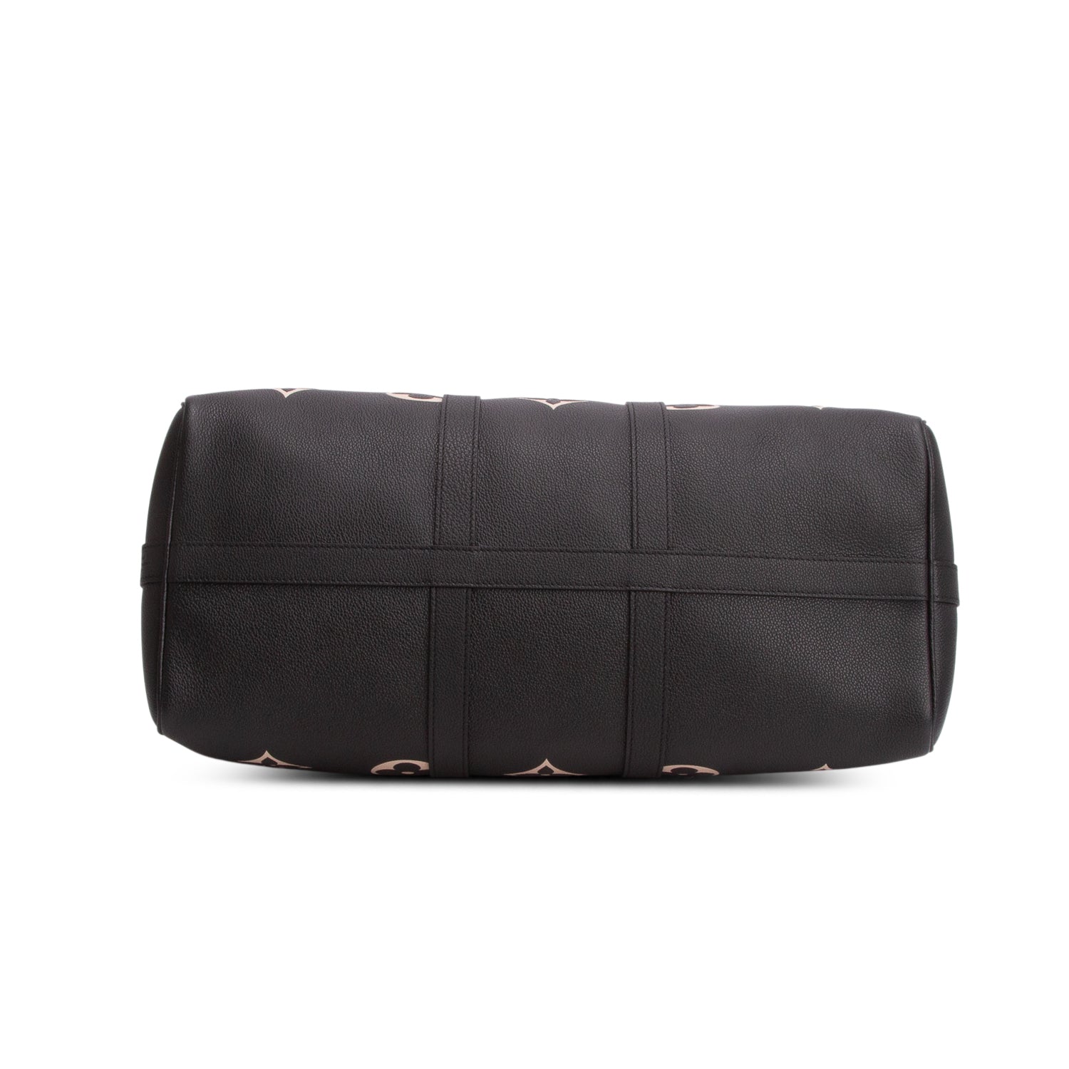 Louis Vuitton Black Empreinte Monogram Giant Keepall Bandouliere 45 w/ Strap