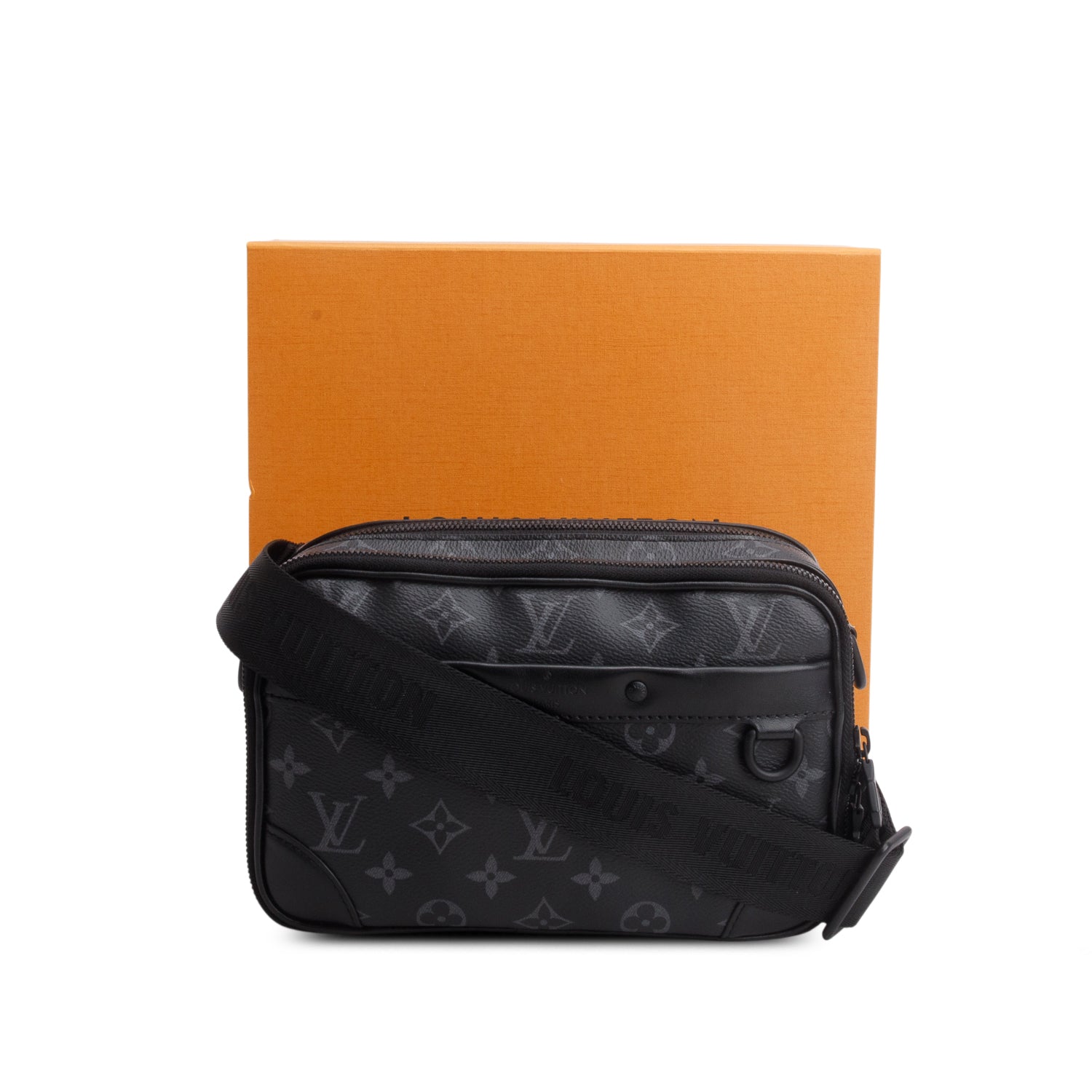 Louis Vuitton Black Monogram Eclipse Alpha Messenger w/ Box