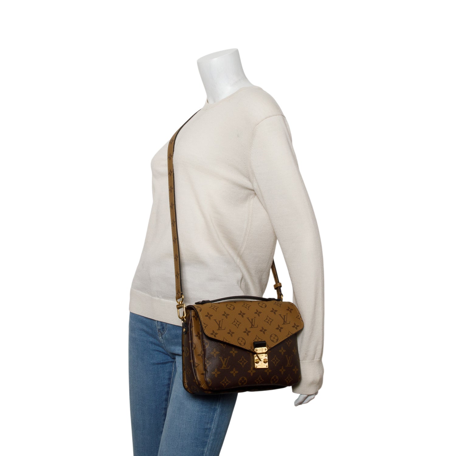 Louis Vuitton Reverse Monogram Pochette Metis w/ Strap