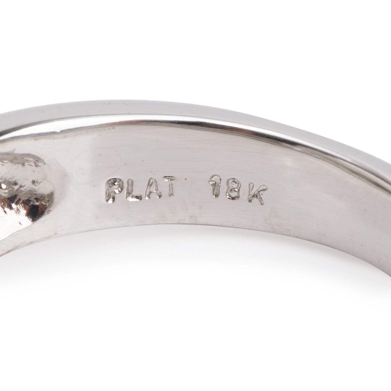 Platinum 3.08 ct. Round Bezel Cut Solitaire Diamond Ring, Size 10.5
