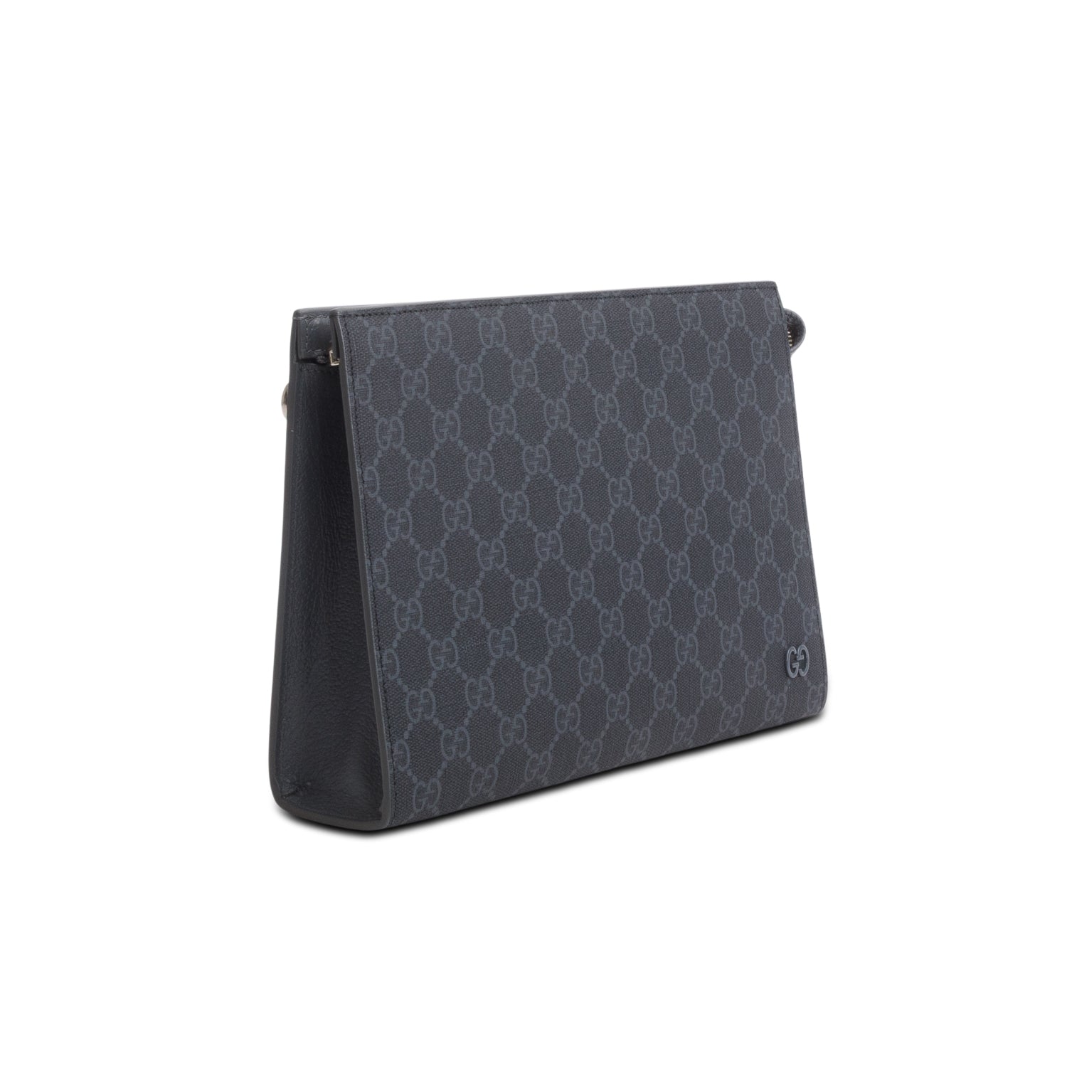 Gucci Grey GG Supreme Medium Pouch