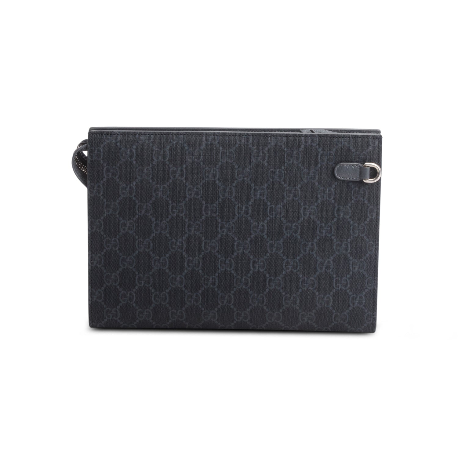 Gucci Grey GG Supreme Medium Pouch