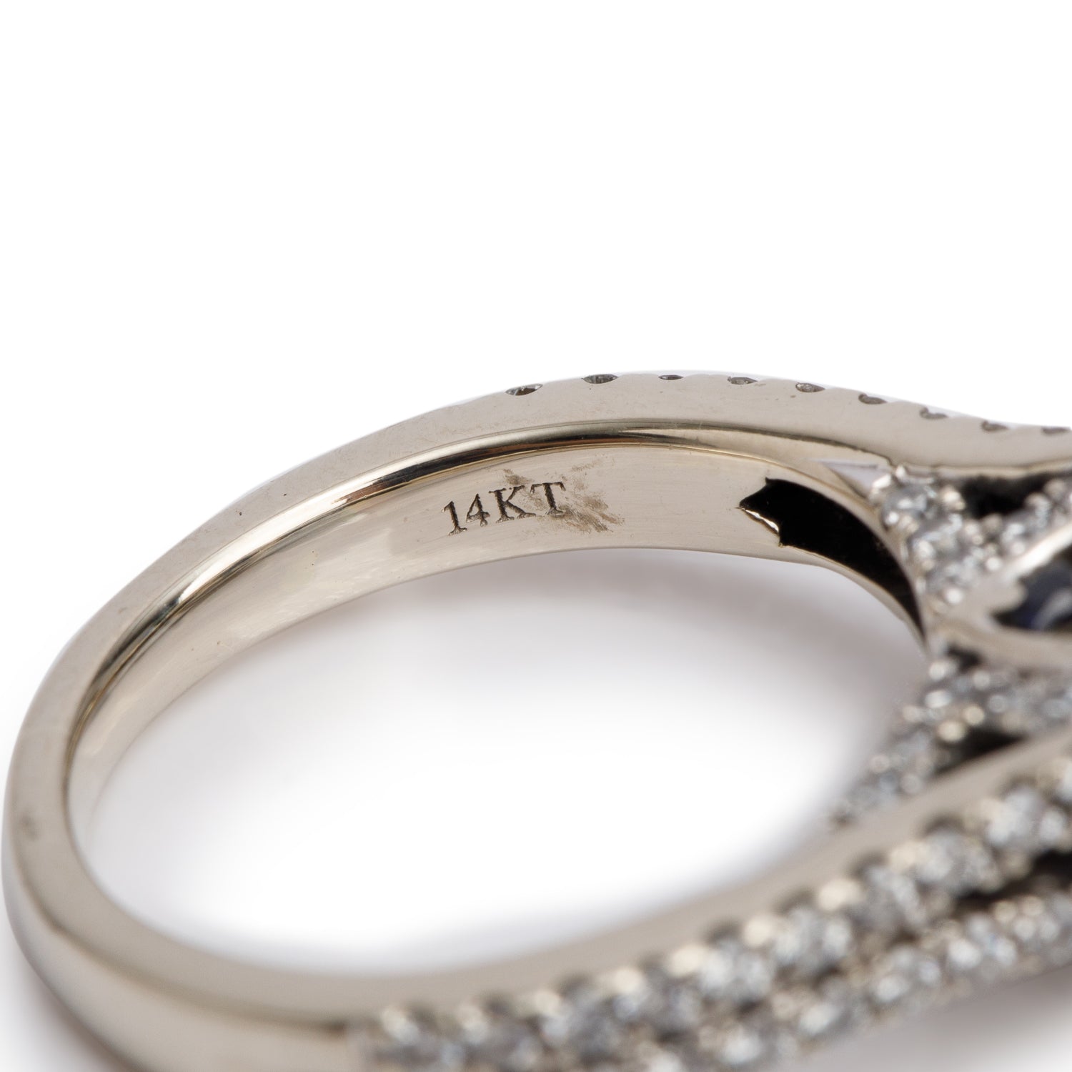 Vera Wang 14k White Gold Love Diamond Engagement Ring, Size 5.5