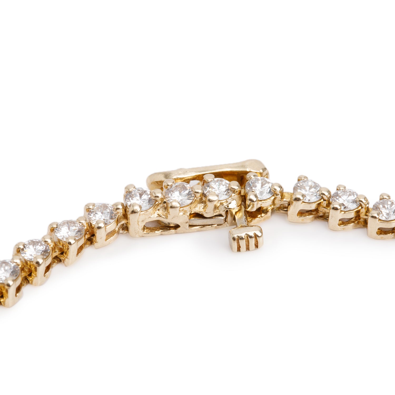 14k Yellow Gold 2.82 tcw. Diamond Tennis Bracelet