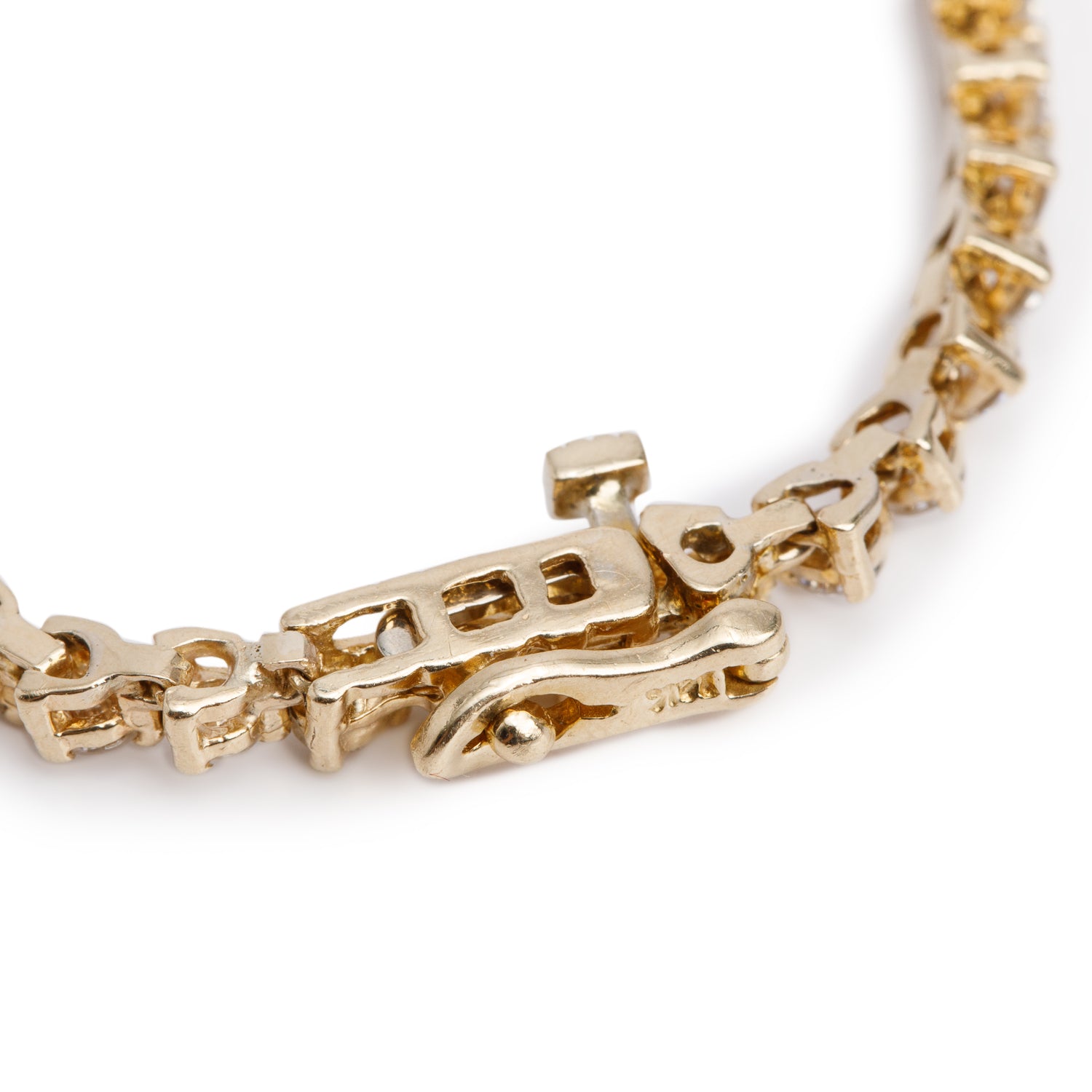 14k Yellow Gold 2.82 tcw. Diamond Tennis Bracelet