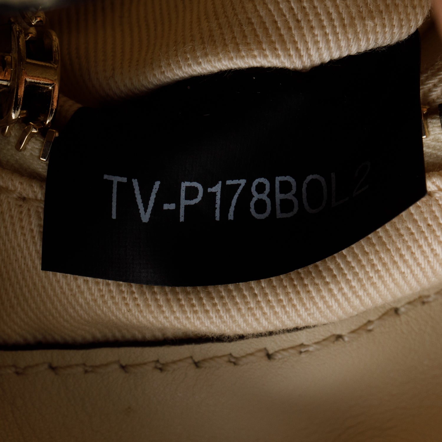 Valentino Cream Vitello Calfskin Rockstud Bucket Bag
