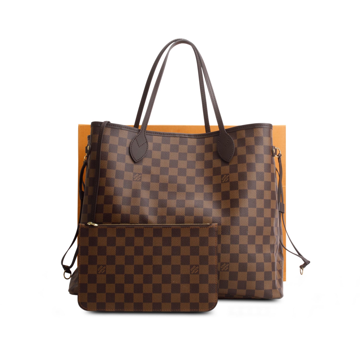 Louis Vuitton Damier Ebene Neverfull GM w/ Box & Pouch