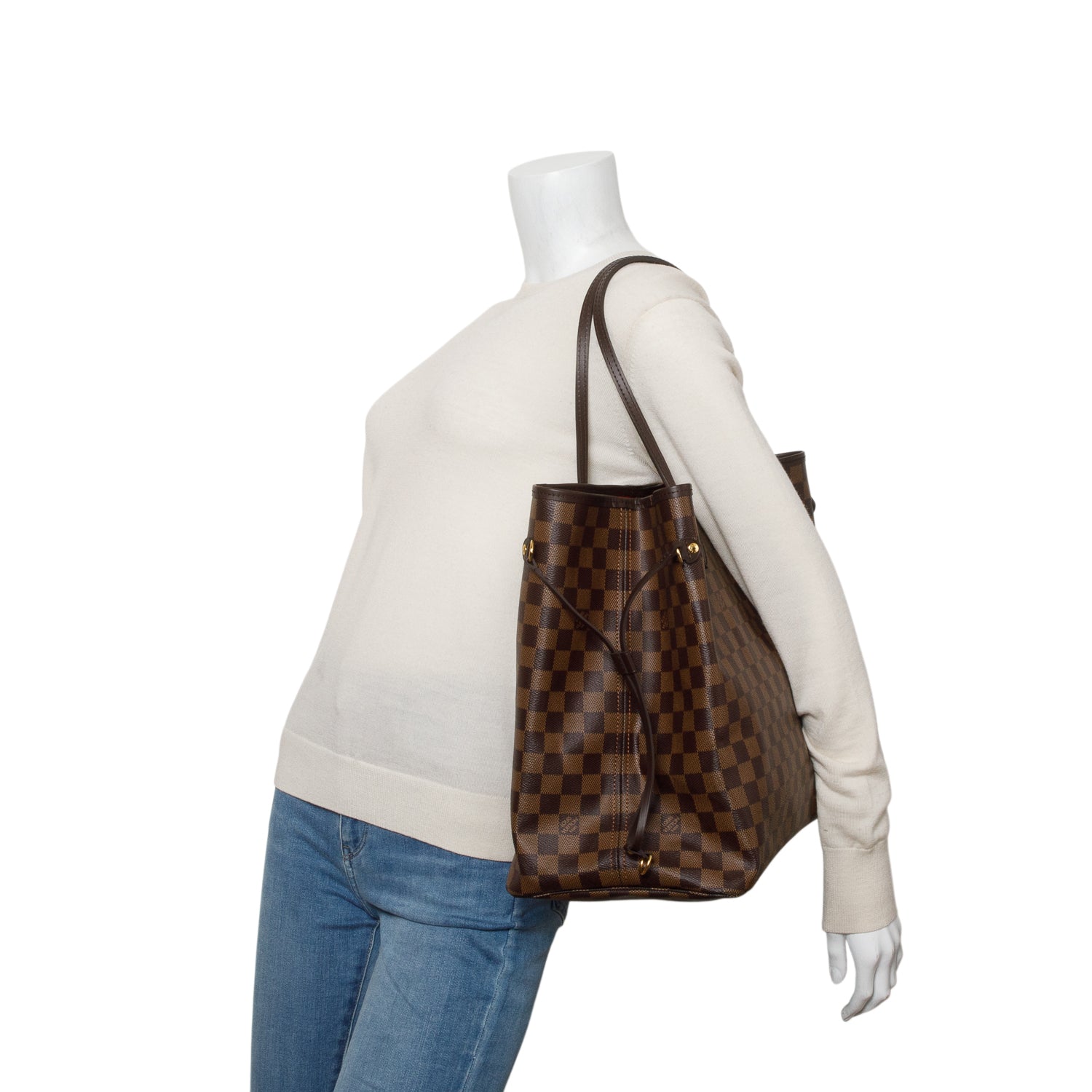 Louis Vuitton Damier Ebene Neverfull GM w/ Box & Pouch
