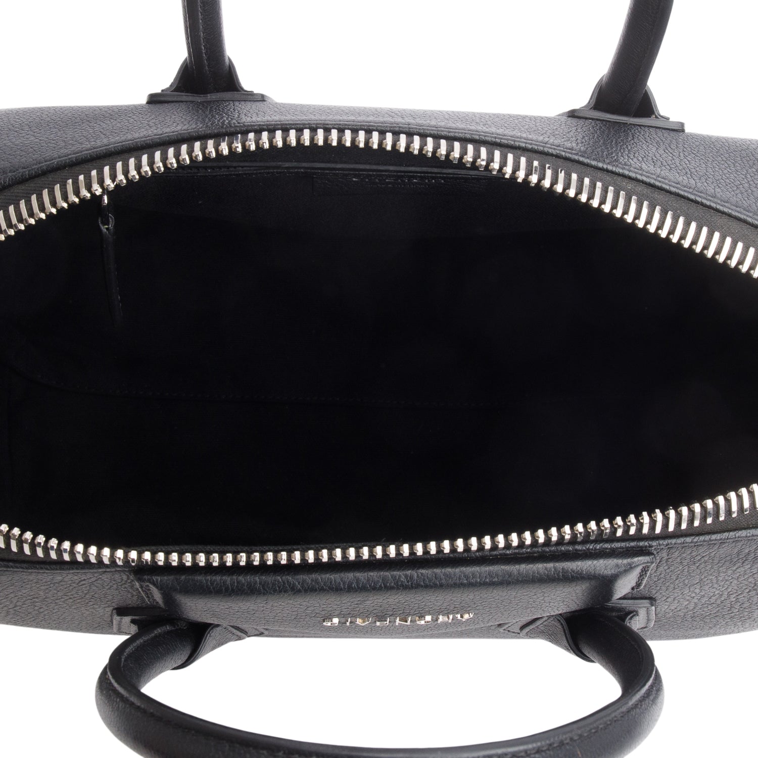 Givenchy Black Sugar Goatskin Leather Medium Antigona w/ Strap