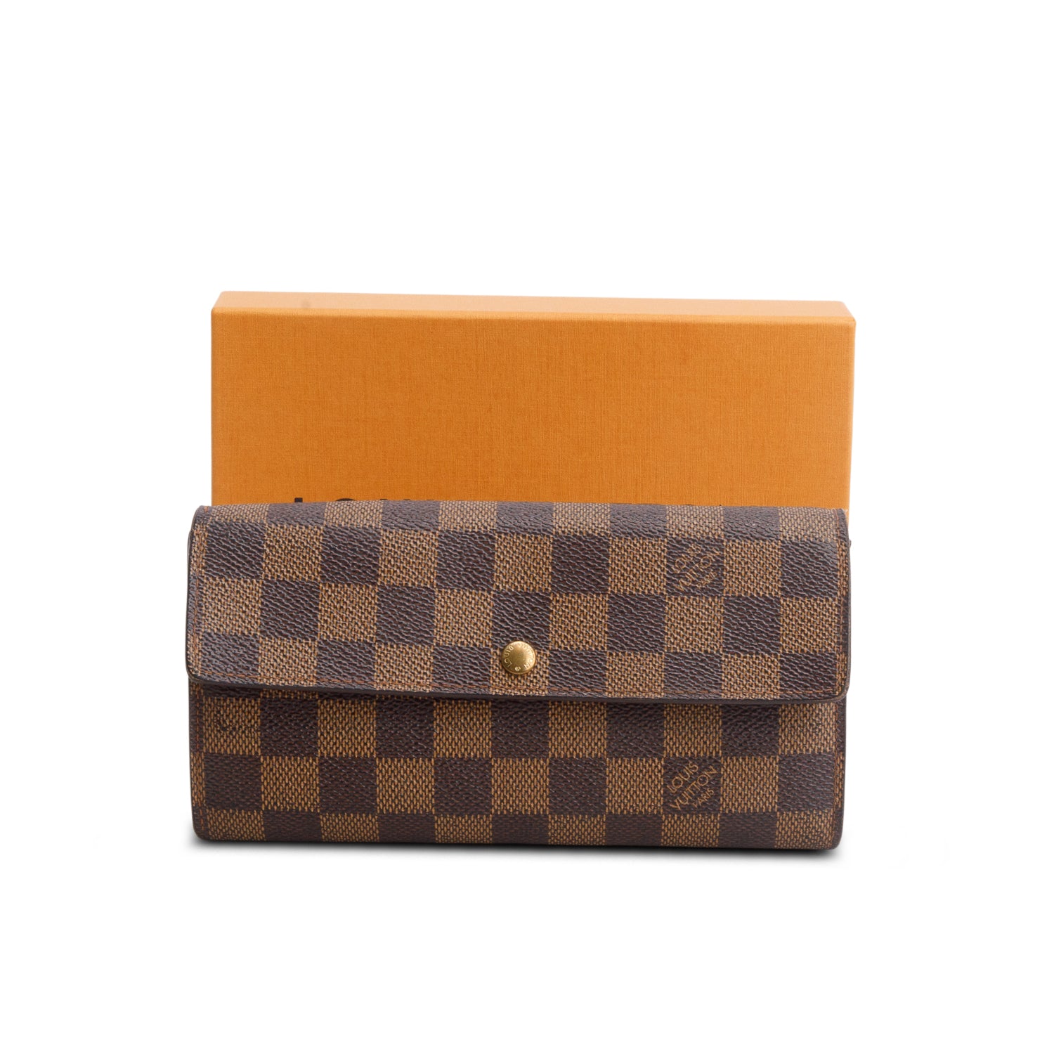 Louis Vuitton Damier Ebene Sarah Wallet w/ Box