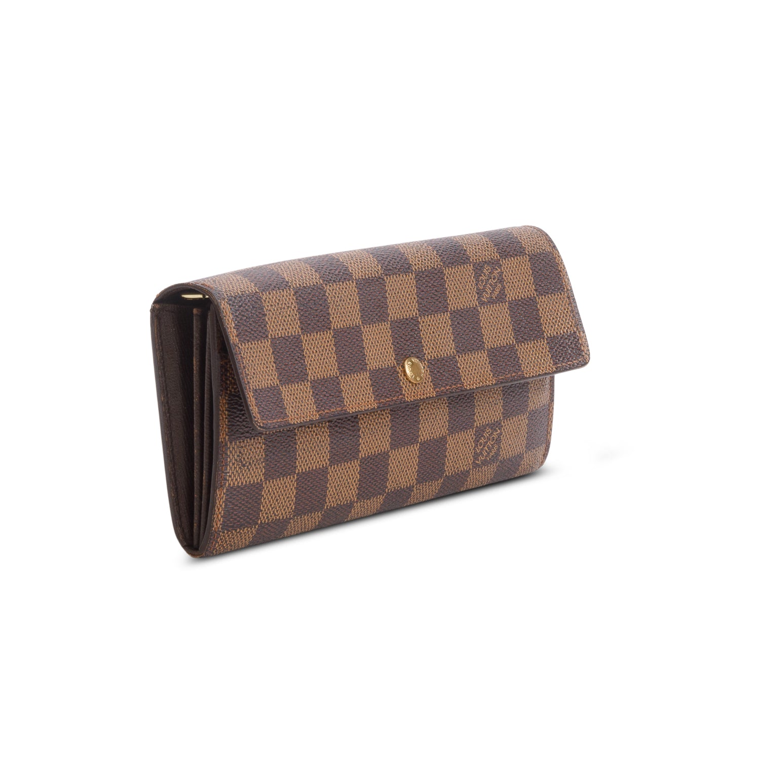 Louis Vuitton Damier Ebene Sarah Wallet w/ Box