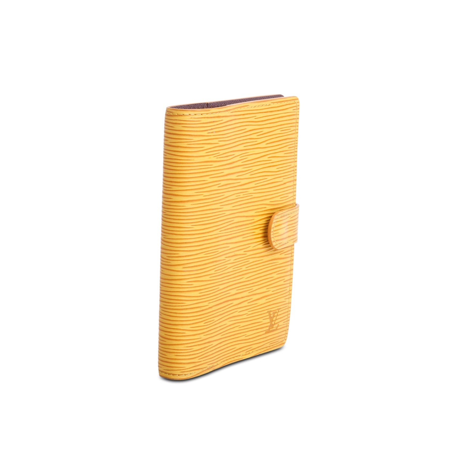 Louis Vuitton Yellow Epi Small Ring Agenda Cover w/ Box