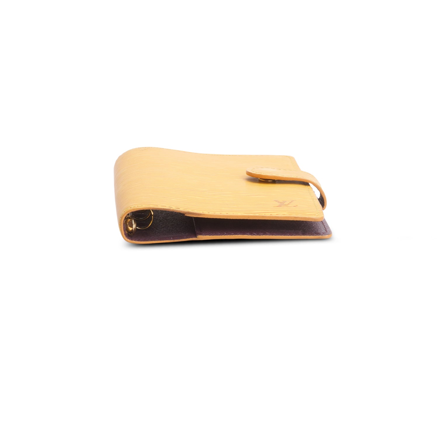 Louis Vuitton Yellow Epi Small Ring Agenda Cover w/ Box