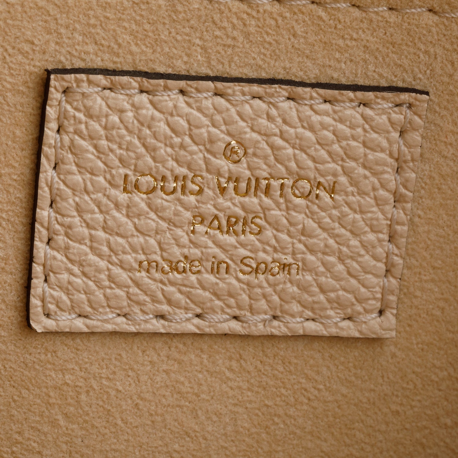 Louis Vuitton Cream Monogram Empreinte Leather Speedy Bandouliere 20 w/ Strap
