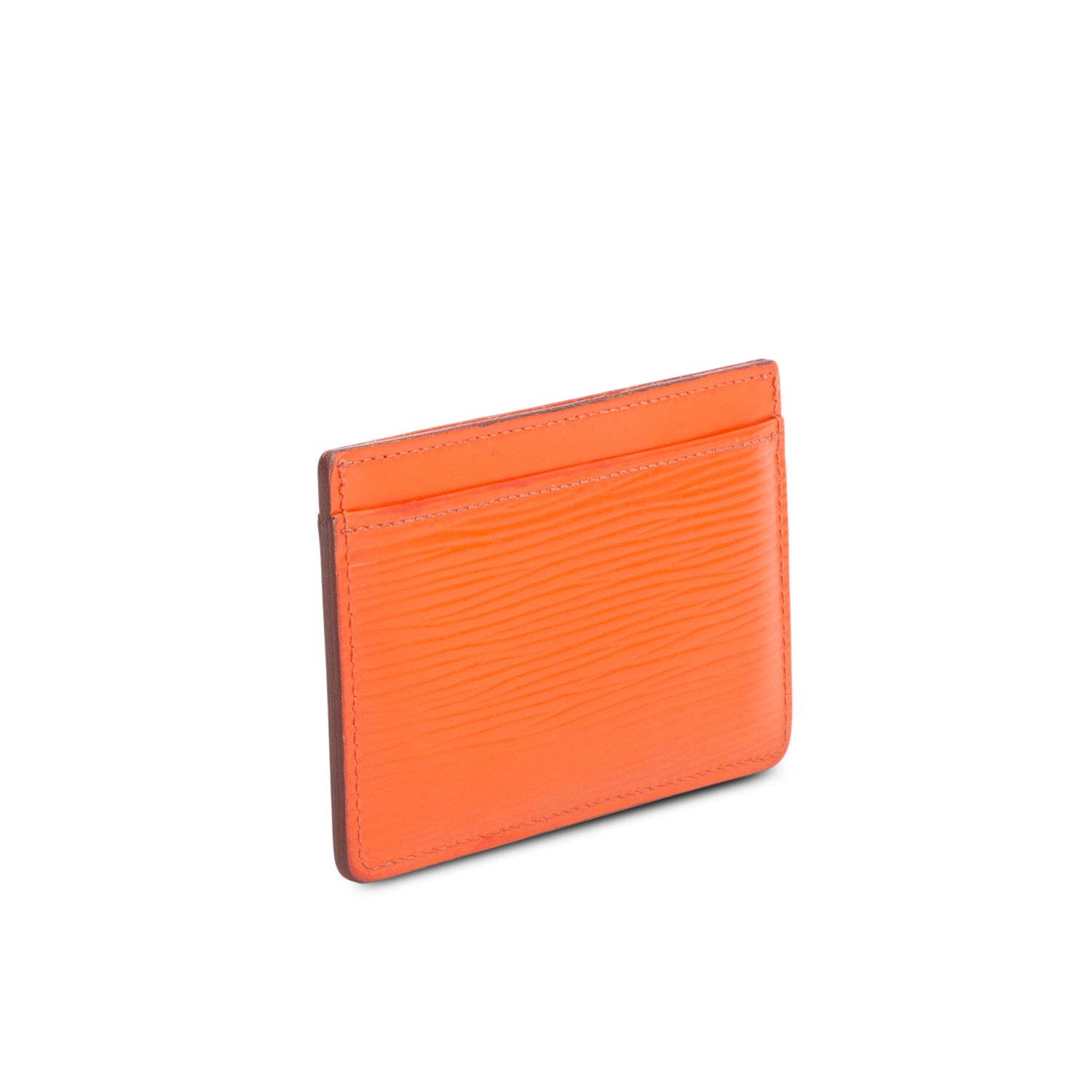 Louis Vuitton Orange Epi Card Holder
