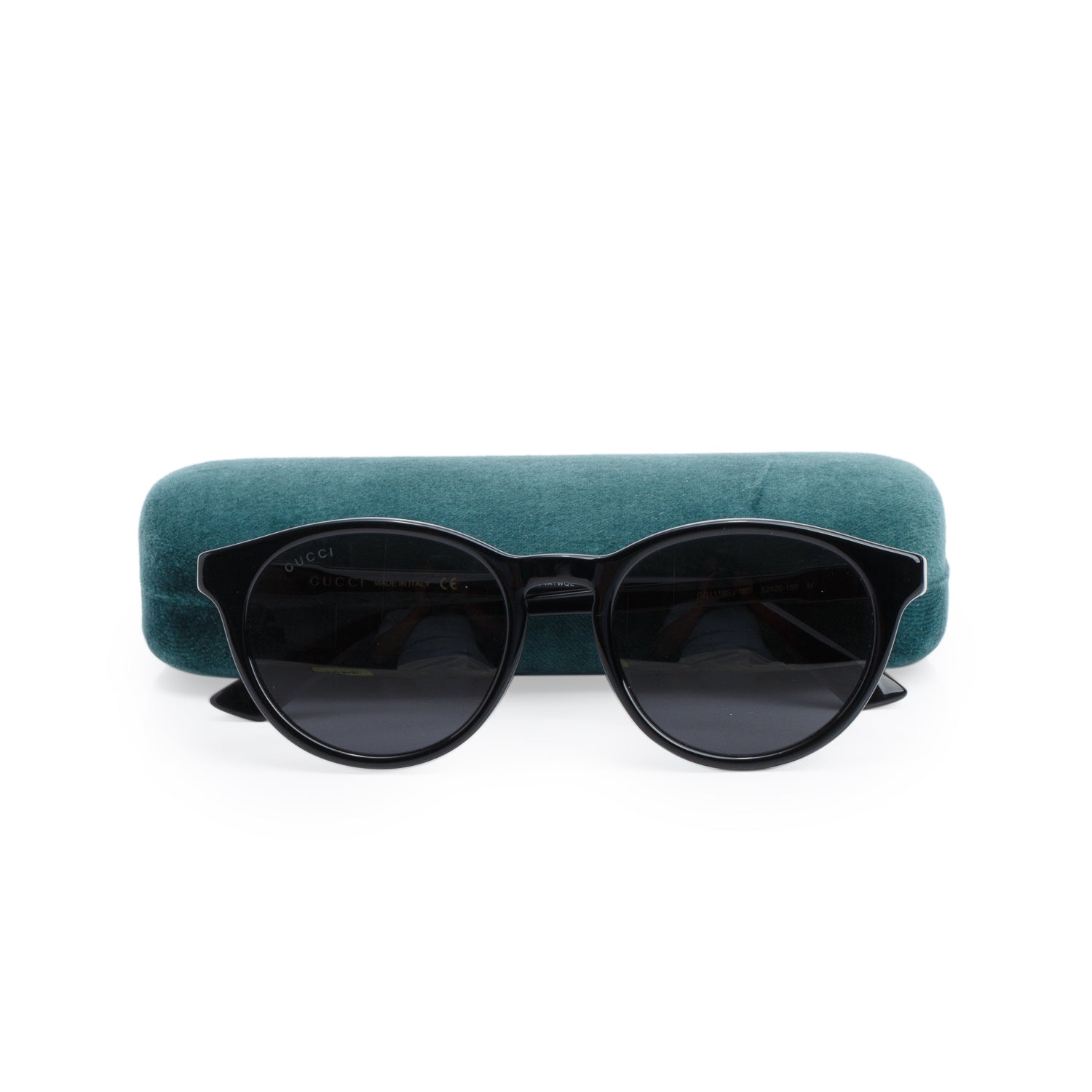 Gucci GG1119S Black Acete Round Sunglasses w/ Case