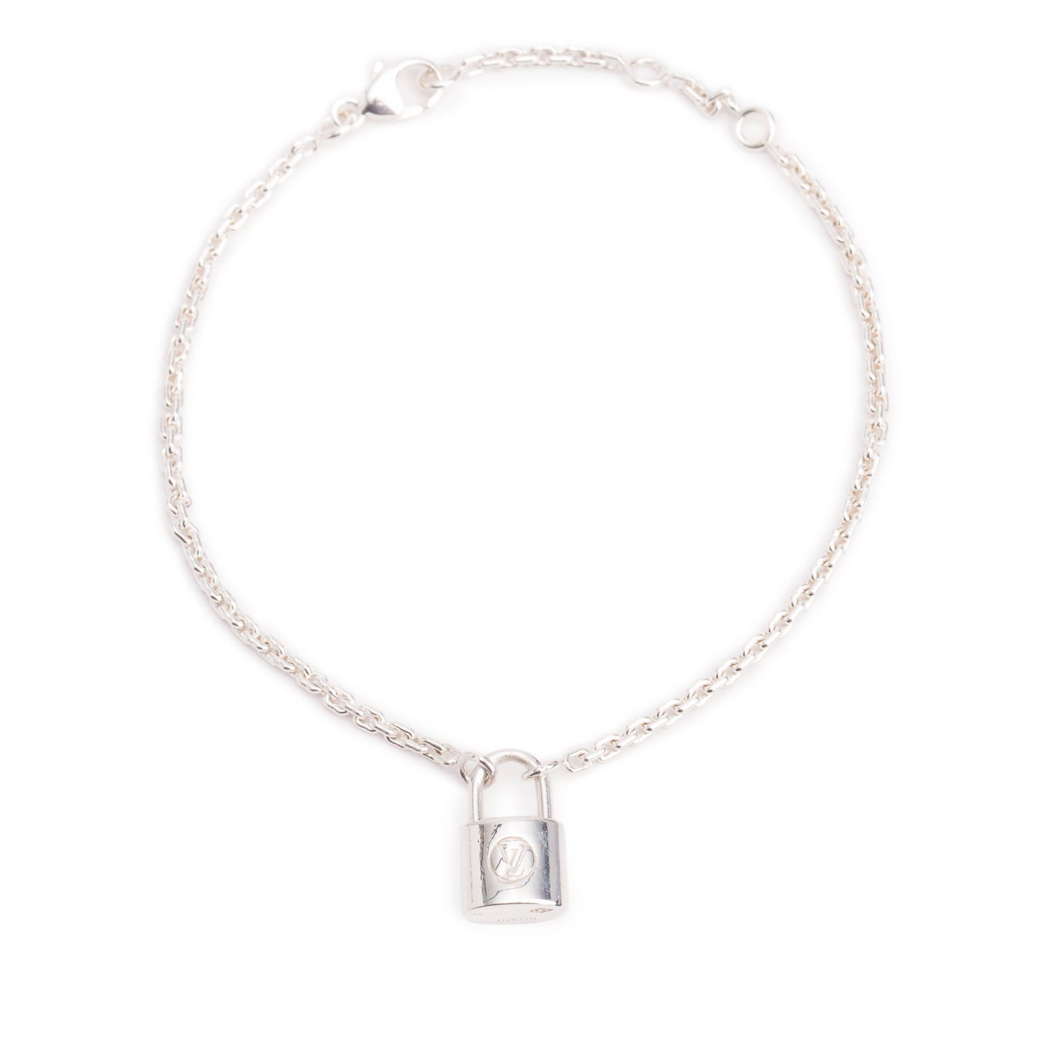 Louis Vuitton Sterling Silver Lockit Bracelet