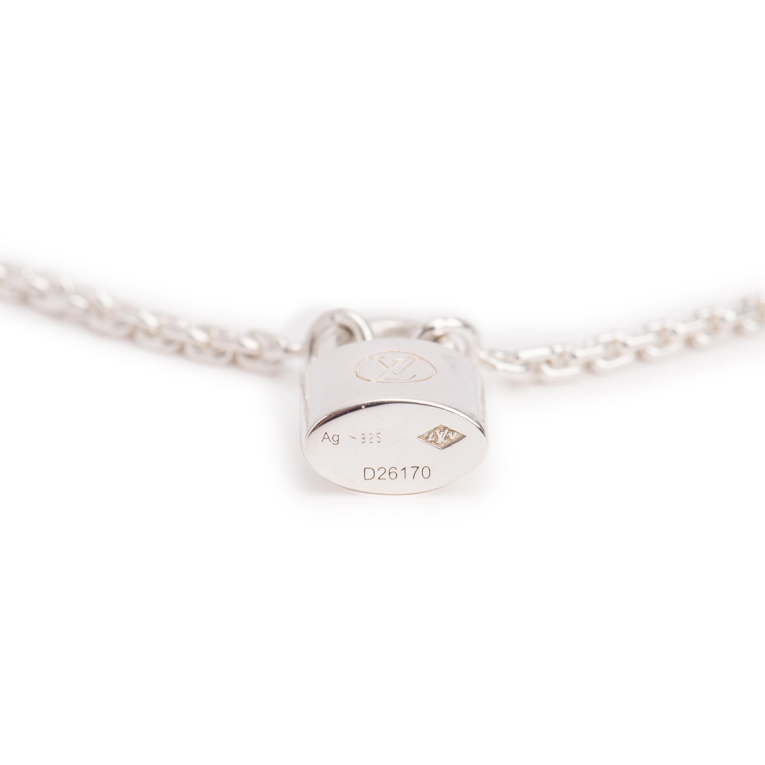 Louis Vuitton Sterling Silver Lockit Bracelet