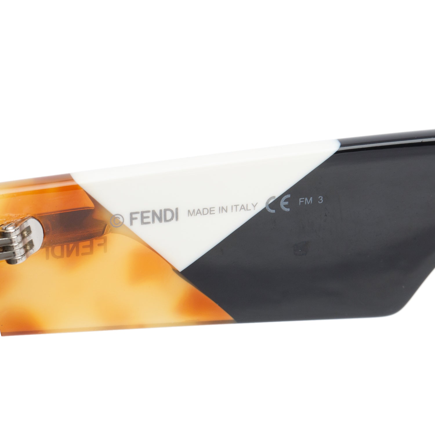 Fendi FF 0263/S Black Acetate Square Oversized Sunglasses w/ Case & Authenticity Card