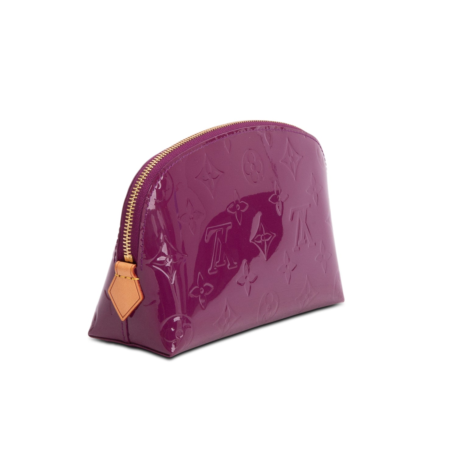 Louis Vuitton Purple Vernis Cosmetic Pouch w/ Receipt