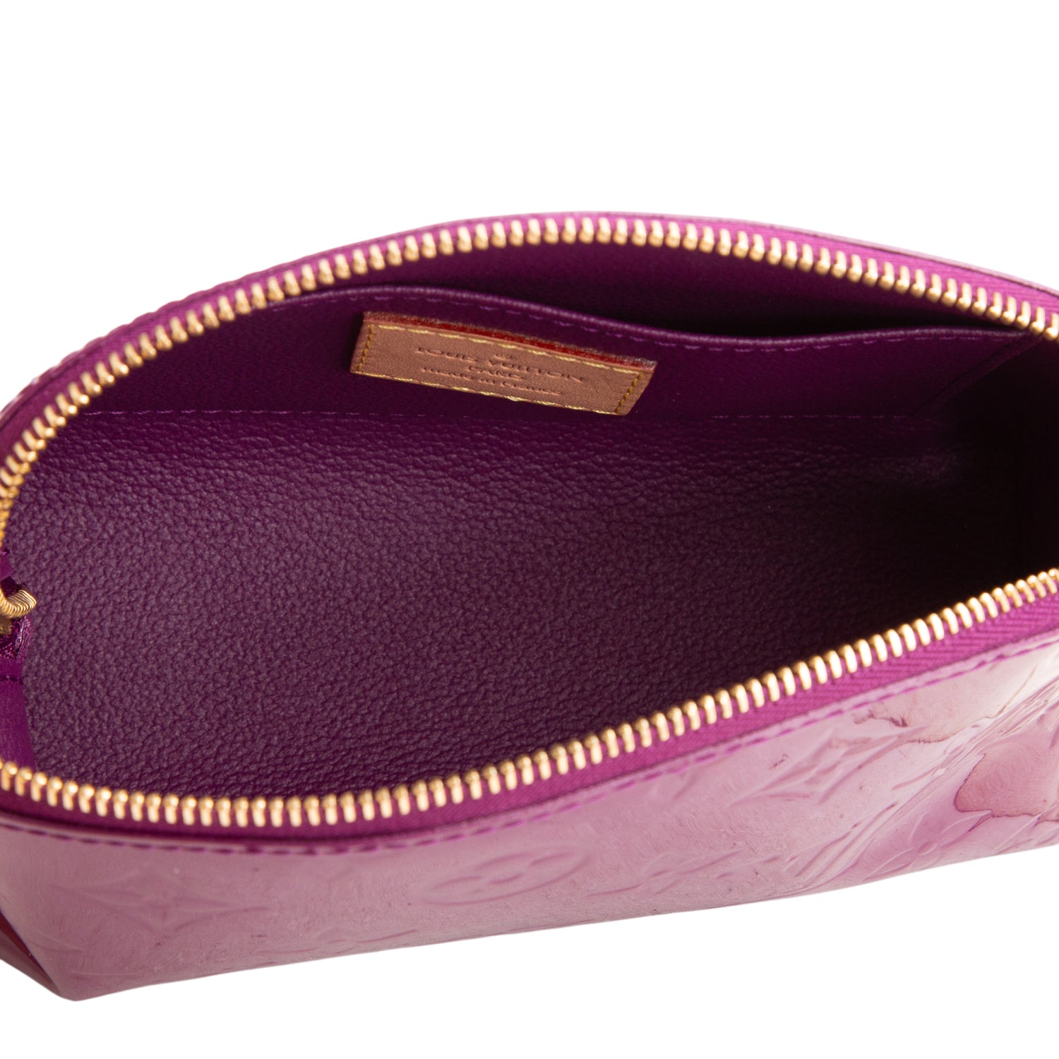 Louis Vuitton Purple Vernis Cosmetic Pouch w/ Receipt
