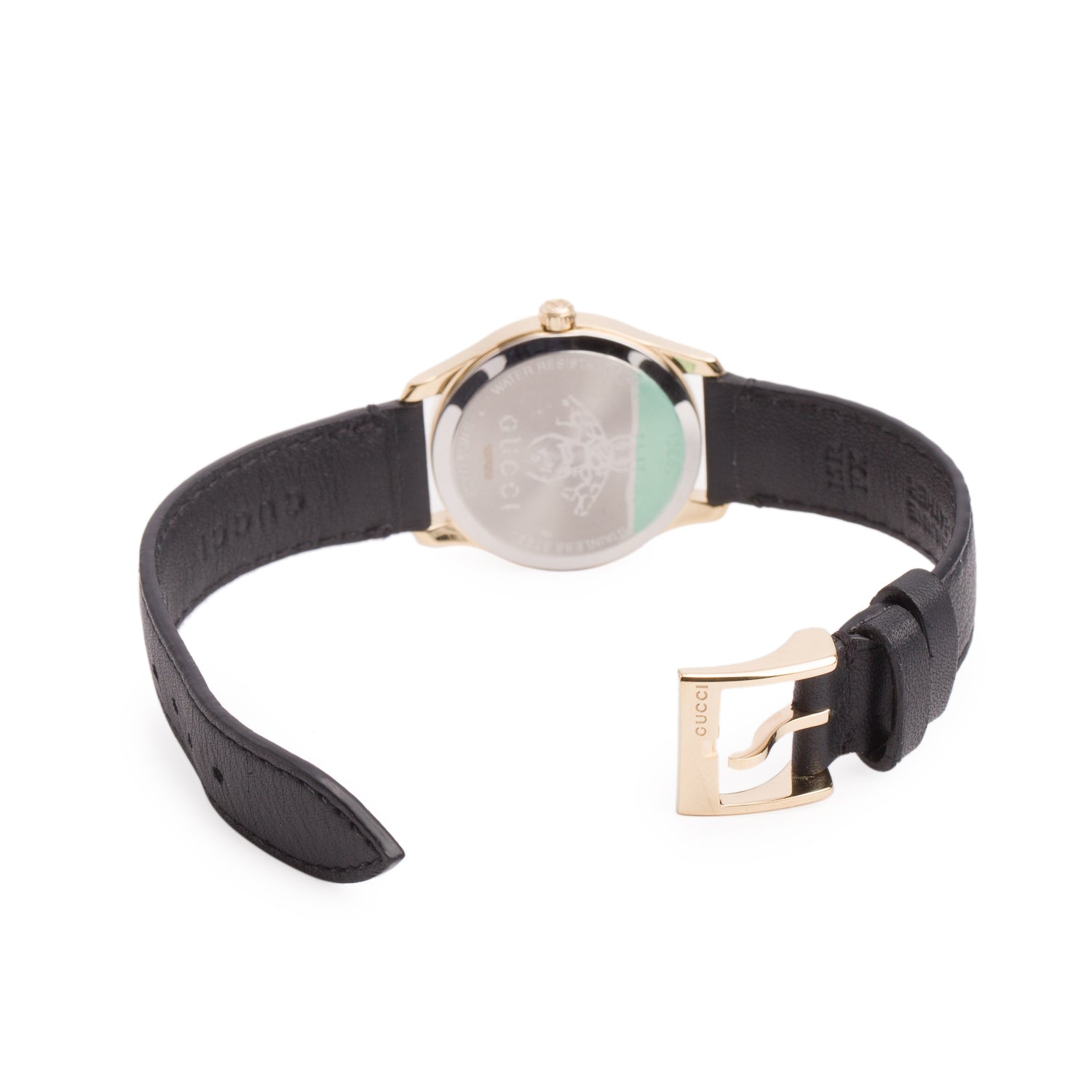 Gucci Gold Plated Stainless Steel G-Timeless 29 MM Quartz Watch Mother of Pearl Dial w/ Box