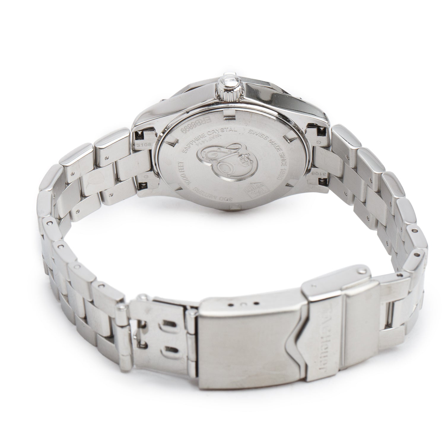 Tag Heuer Stainless Steel Aquaracer 27 MM Watch Mother of Pearl WAF1414
