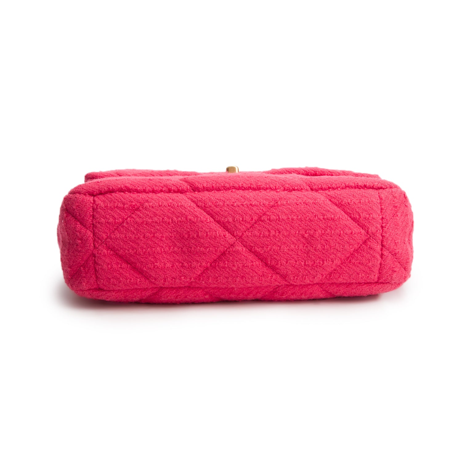 Chanel 2020 Pink Tweed Quilted Large 19 Flap Bag w/ Box & Authenticity Card