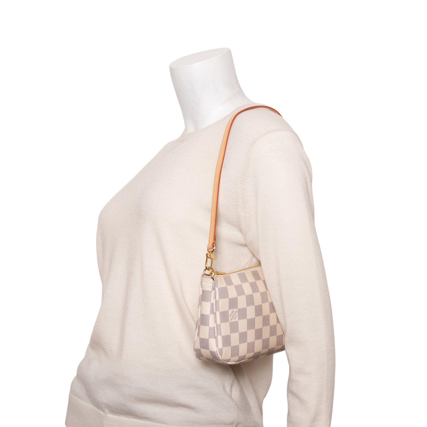 Louis Vuitton 2021 Damier Azur Pochette Accessoires w/ Box & Receipt