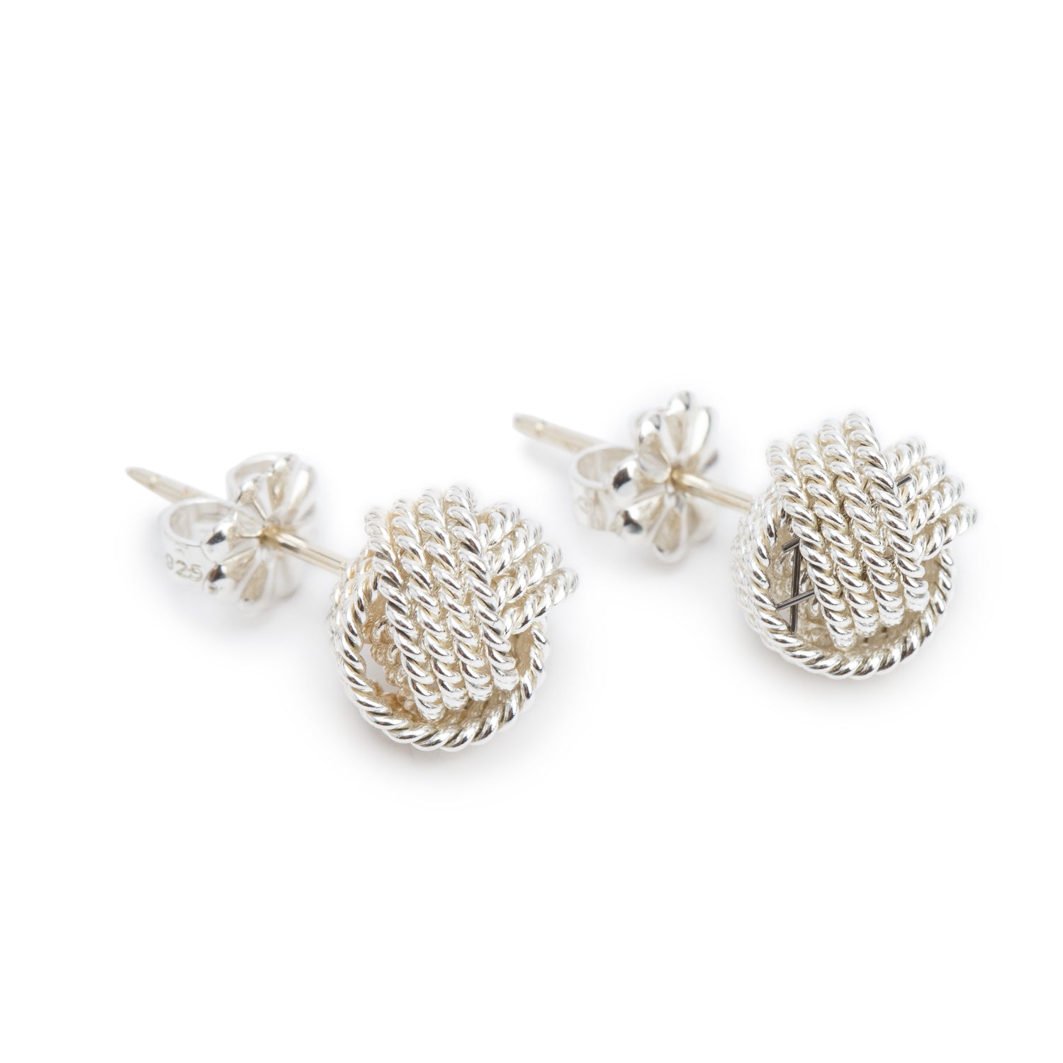 Tiffany & Co. Sterling Silver Twist Knot Earrings